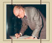Prof. Wadysaw Bartoszewski at the Center for Jewish Culture, January 29, 1997 (photo W. Nagraba)